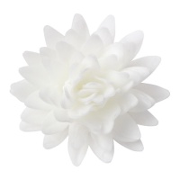 Gaufrettes de fleurs de lotus blanches de 5,5 cm - Dekora - 18 unités