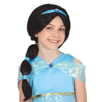 Perruque de princesse Jasmine pour enfant