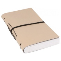 Cahier cousu en cuir artificiel 80 feuilles lisses