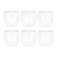 Verre à café en borosilicate de 100 ml - 6 unités