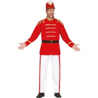 Costume de majorette rouge pour homme