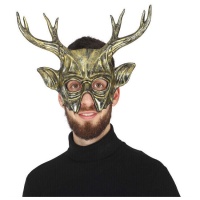 Masque de cerf doré