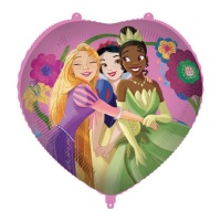 Ballon de princesses Disney en forme de coeur de 46 cm