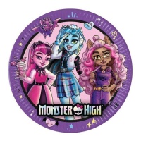 Assiettes Monster High de 23 cm - 8 unités