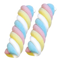 Guimauves multicolores torsadées de 500 g - Top Candy Tornado