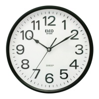 Horloge murale blanc et noir de 30 cm - Elco