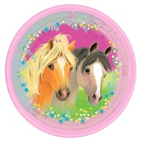 Assiettes Pretty Pony de 23 cm - 8 unités