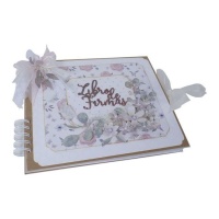 Ensemble de livre d'or de Communion Rose - Artis decor