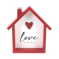 Décoration murale Love Home de 15 x 18 cm - 1 unité