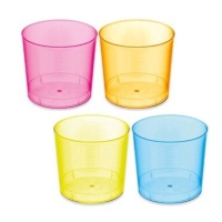 Gobelets en plastique de 330 ml couleurs mojito - 10 unités