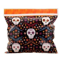 Sachet pour bonbons de la fête des morts de 17,5 x 17,5 cm - Wilton - 20 unités