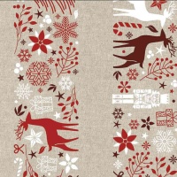 Toile canvas Recycled Red Xmas - Katia