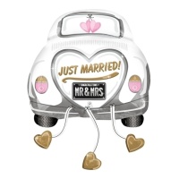 Ballon en forme de voiture Just Married de 58 x 79 cm - Anagram