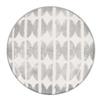 Assiette de 19 cm à motif gris