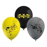 Ballons en latex Batman de 30 cm - Procos - 8 unités