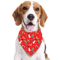 Foulard de Noël rouge pour animaux de compagnie