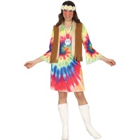 Déguisement de hippie flower pour femme