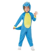 Costume de dinosaure bleu pour bébé