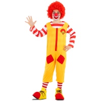 Déguisement de clown jaune burger pour enfant