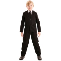 Déguisement costume homme noir pour enfant