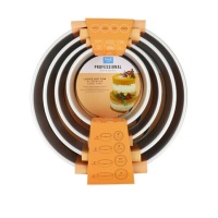 Moule rond en aluminium de 15,2, 20,3, 25,4 et 30,5 cm - PME - 4 unités