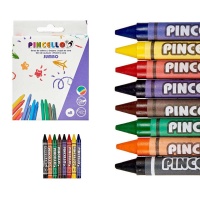 Crayons de couleur jumbo - Pincello - 8 unités