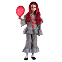 Costume de clown gris pour enfant