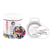 Kit de paillettes et d'épingles opaques assorties - Innspiro