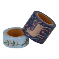 Washi tape de rennes de Noël - 2 unités