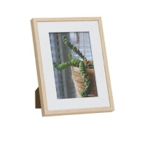 Cadre pour photo de 10 x 15 cm Blanc et Bois Naturel