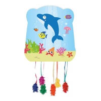 Piñata d'animaux marins 33 x 28 cm