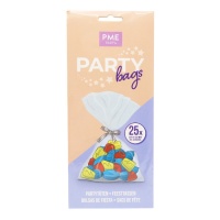 Sacs transparents pour bonbons de 22,9 x 10,2 cm - PME - 25 unités