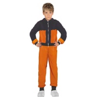 Costume de ninja Naruto orange et noir pour enfant