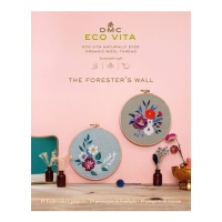 Livre The Forester Wall - 19 motifs de broderie - DMC