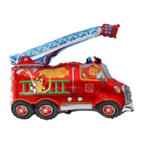 Ballon camion de pompiers de 78 cm - Conver Party