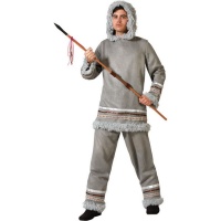 Costume d'esquimau gris pour homme