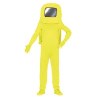 Costume d'astronaute jaune pour adulte