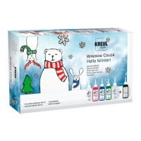 Kit de peinture pour fenêtre Hello Winter