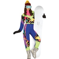 Costume de skieuse avec design pour femme