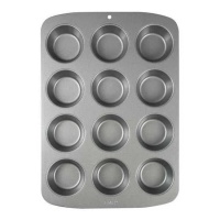 Moule à muffins en aluminium de 45 x 26,5 cm - PME - 12 cavités