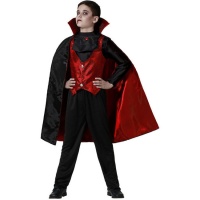 Déguisement de comte vampire avec cape pour enfant