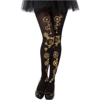 Collants à engrenages Steampunk