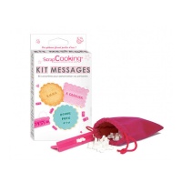 Kit pour biscuits avec message de 8 x 1,5 cm - Scrapcooking