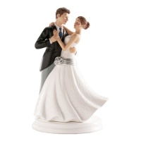 Figurine pour gâteau de mariage des mariés danse nuptiale - 20 cm