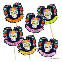 Topper de Dia de Los Muertos - 12 unités