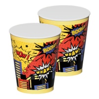 Verres à phrases de bande dessinée de 270 ml - 8 unités