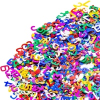 Confettis de chiffres de couleurs variées de 20 g