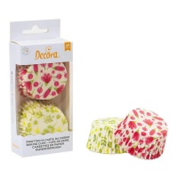 Caissettes pour cupcakes à fleurs de printemps - Décorer - 36 unités