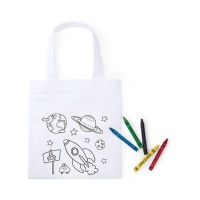 Sac pour colorier l'Espace avec des crayons