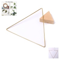 Triangle doré en métal de 20 cm - 1 unité